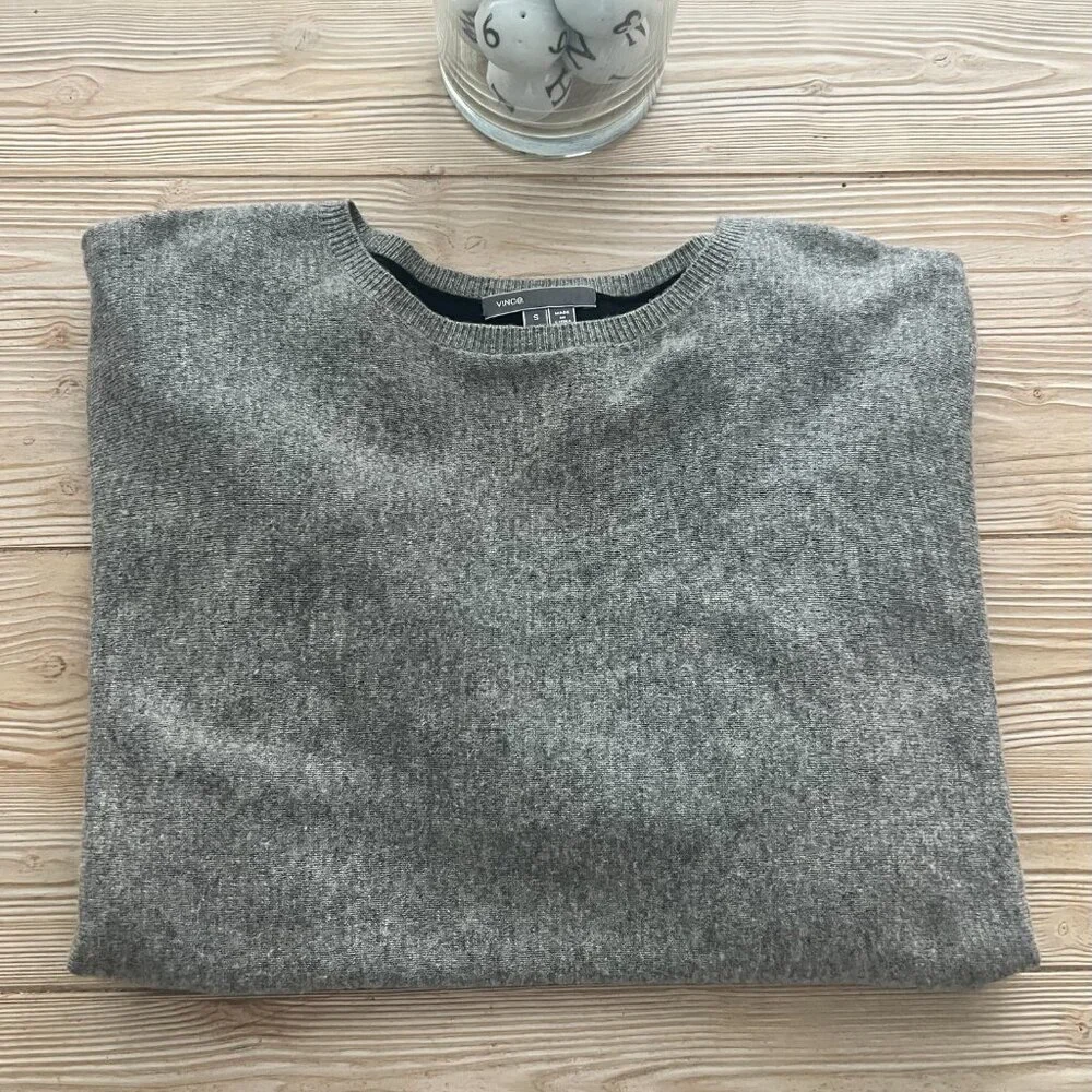 Vince Cashmere Black Colorblock Sweater – Size Small – Classic & Chic - Picture 4 of 6